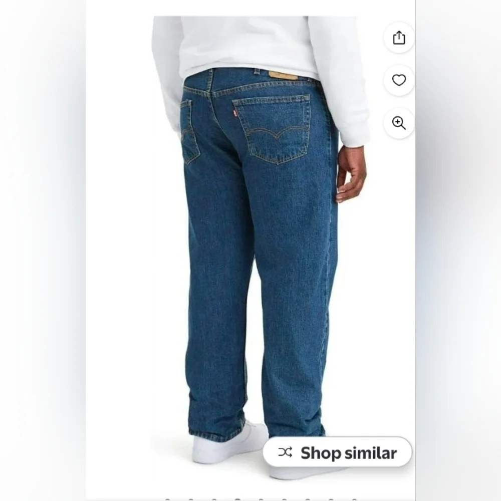 Levi's 505 Men's Regular Sits at Waist Extra Room In Thigh Straight Leg 42X34